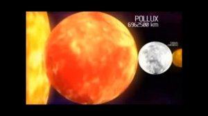 Сравнение размеров планет и звезд во вселенной