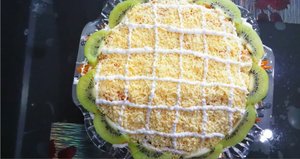 Салат с киви и морковью по корейски. Salad with kiwi and carrots in Korean.