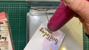 EASY TECHNIQUE for CARD MAKING - Faux marble look, no artistry needed! CARDMAKING TUTORIAL FOR ALL