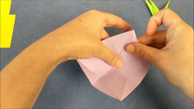 Крокус оригами из бумаги | Paper origami crocuses