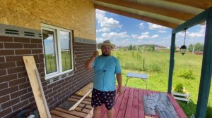 Наконец то мы начали ФАСАД Hauberk баварский кирпич Технониколь/ Каркасный дом превращаем в кирпи