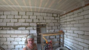 Перегородка из газобетонных блоков своими руками.Как сделать дверной проем.