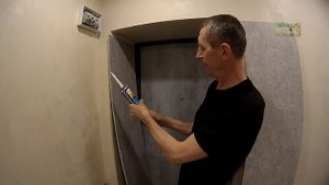 Откосы на входную дверь. МДФ панели.