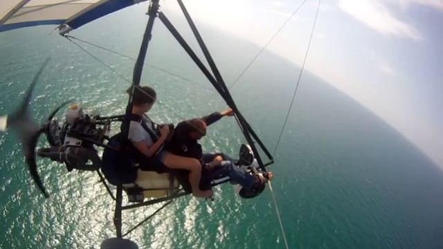 Полет Раи на Дельтаплане в ст. Благовещенская смотреть онлайн