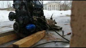 Завели мотор без автомобиля на ЗЕМЛЕ. Советуем посмотреть.