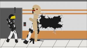 SCP-173 vs SCP-096 Stick Nodes Animation
