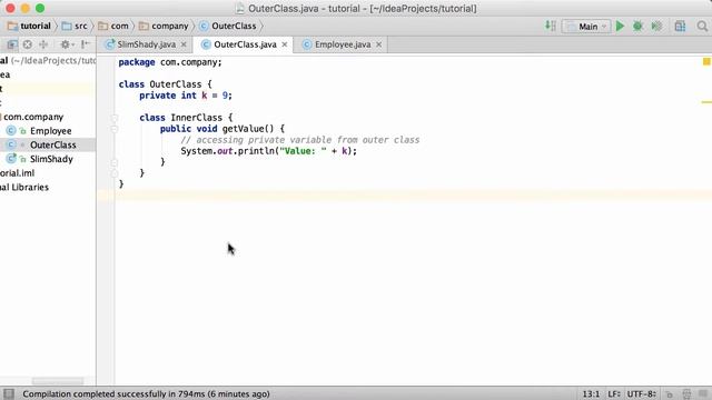 Java Tutorial for Beginners - Learn Java - #77 - Inner Class смотреть онлайн