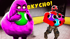 ПОБЕГ от ГРИМАС но МЫ ЛУКИСЫ Grimace Escape ROBLOX Енотик Стив AmaiQT Nezu Ko playtime