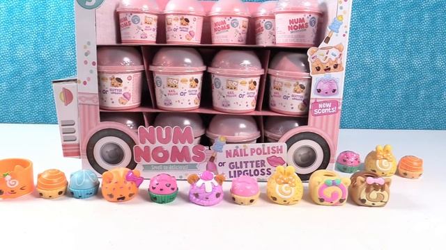 Num Noms Series 5 Scented Glitter Lipgloss Nail Polish 2 Pack Toy Review | PSToyReviews смотреть онлайн