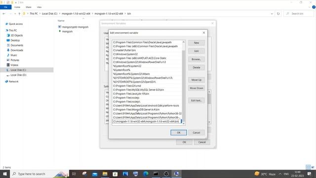 'mongosh' is not recognized as an internal or external command SOLVED in Mongodb shell