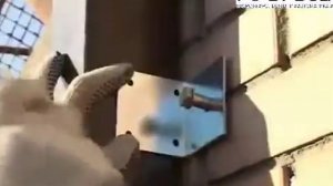 Производится разметка и подготовка проема под откатные ворота