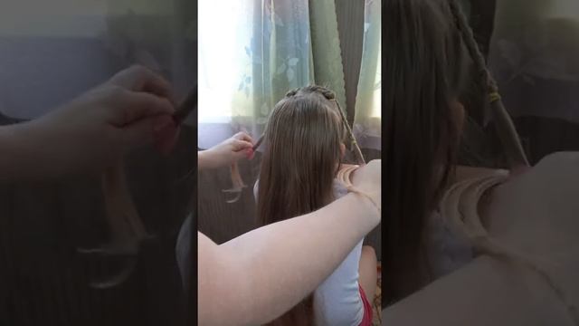 ♡Красивая и лёгкая причёска??#прическинадлинныеволосы#причёскидлядевочек?