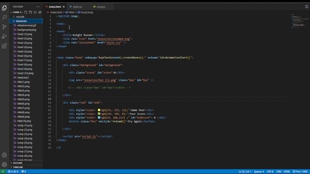 JavaScript 2D Game Development | Java Institute | A.A Vidath Oshada