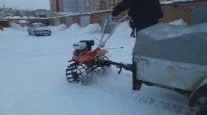 мотоблок брайт 17л с на грунтозацепах зима