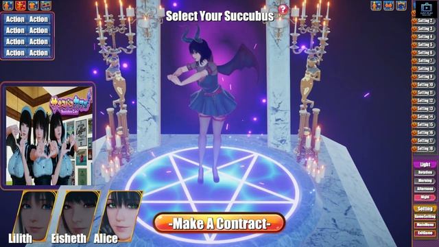 Make your own Succubus - Succubus Cafe - PC Gameplay First Look 1080p/60fps смотреть онлайн