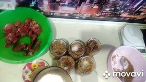 Гречневая каша с мясом в автоклаве.
