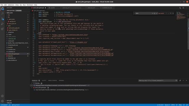Codecast: Create a RubyGem 03: Set up RuboCop and flesh out the README смотреть онлайн