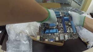 Б/у материнка ASUS P7H55-M + оперативка и кулер (Обзор посылки №75519)