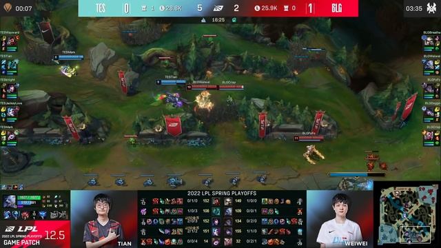 TES vs BLG - Game 2 | Round 2 Playoffs LPL Spring 2022 | Top Esports vs Bilibili Gaming G2 смотреть онлайн