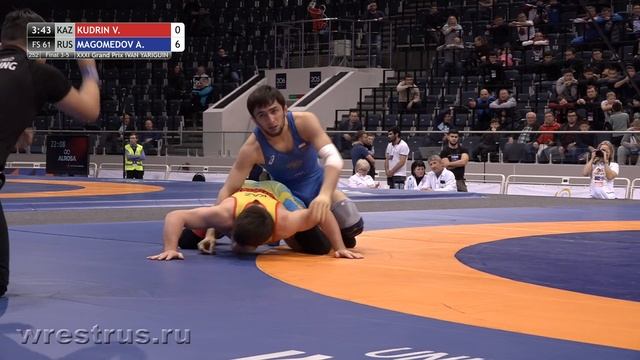 Ярыгин-2020. ВБ. 61 кг. За бронзу. Владимир Кудрин (Казахстан) - Абасгаджи Магомедов (Россия) смотреть онлайн