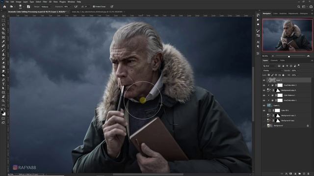 Normal to Dramatic Photo Effects Editing Process Photoshop Tutorial смотреть онлайн