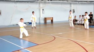 сдача экзамена на оранжевый пояс