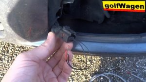 VW Golf 5 how to replace for a few cents external temperature sensor