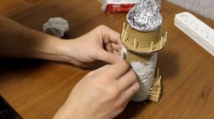 Маяк своими руками.Поделки для детей.Crafts for children from cardboard. DIY sea lighthouse
