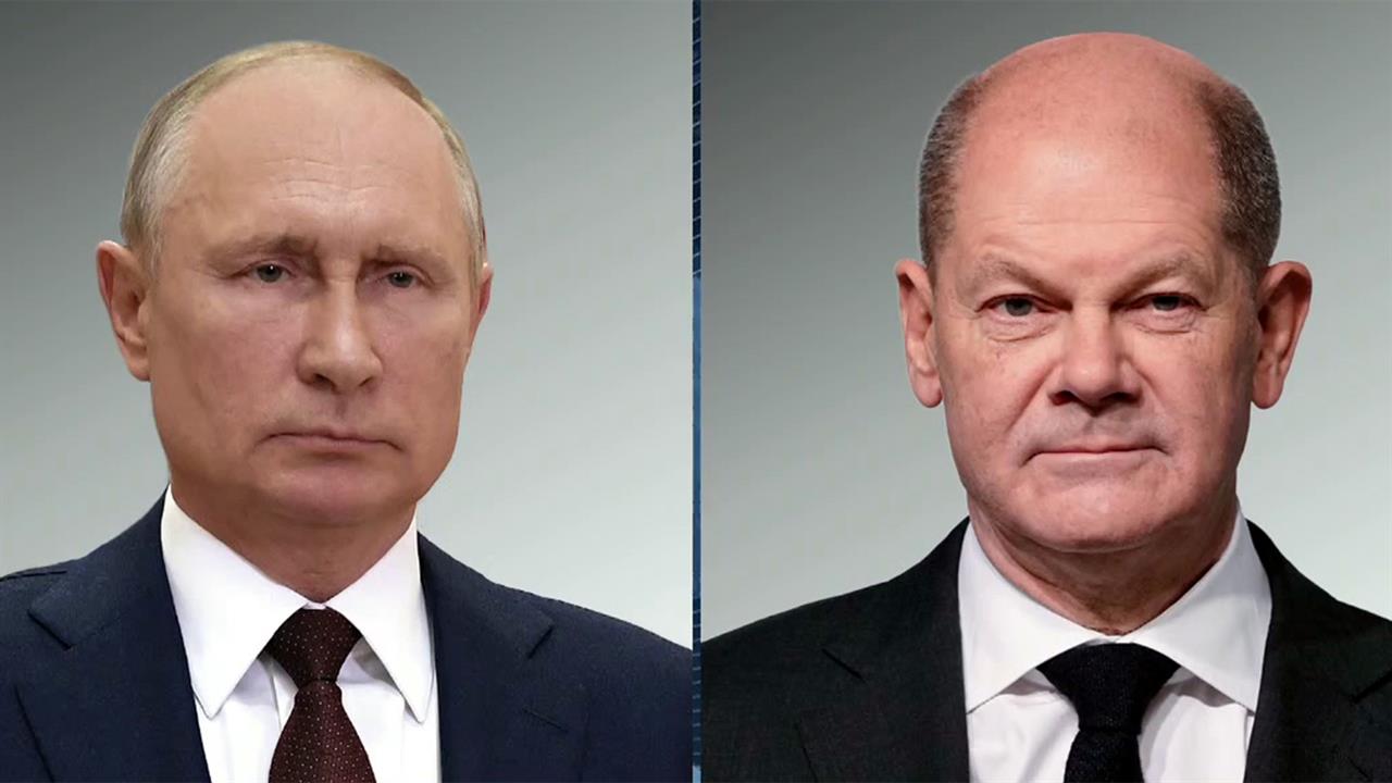 Владимиру Путину позвонил канцлер Германии Олаф Шольц