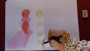 Как нарисовать Принцесс Диснея вместе. How to draw Disney Princess together Princess Drawing, Sketc