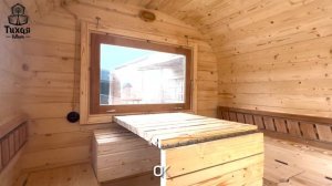 БАНЯ КВАДРО 6 м со спальным отделением, два отделения