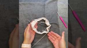 Закрываем петли подреза при вязании снизу вверх