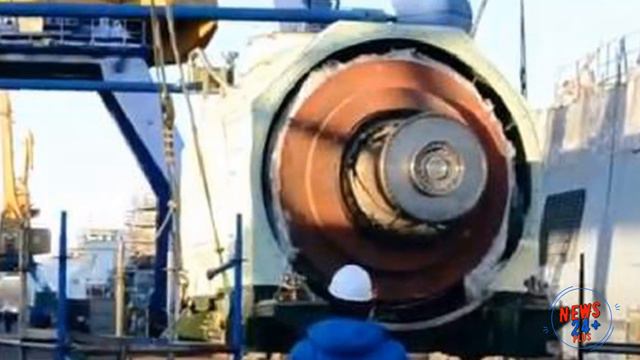 Отечественная газотурбинная силовая установка погружена на строящийся фрегат «Адмирал Головко»