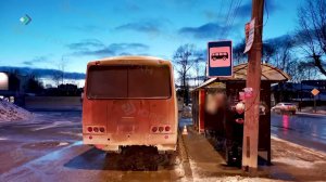 Маршрутный автобус сбил пешехода прямо на остановке