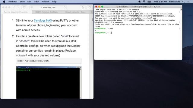 Ubiquiti UniFi Controller Install on Docker on Synology NAS смотреть онлайн