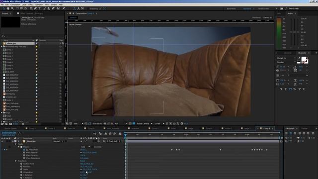 After Effects Убираем ненужные тени на двигающейся картинке смотреть онлайн