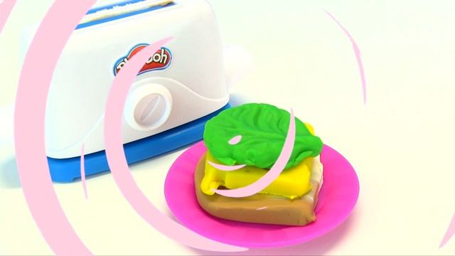 Огромный Пупсик Кукла ЛОЛ Делает Еду Пластилин Плейдо Сэндвич Вафли Play doh Играем Как мама