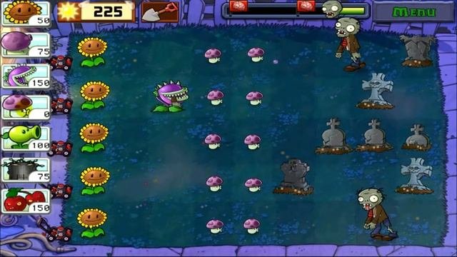 ЗОМБИ ПРОТИВ РАСТЕНИЙ Мультик - Игра  Plants Vs Zombies 5 ч.