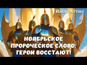 НОЯБРЬСКОЕ ПРОРОЧЕСКОЕ СЛОВО: ГЕРОИ ВОССТАЮТ! Ивон Аттиа