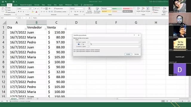Ingles Corporativo - 18/julio/2022 - Sesión #9 - Filtros en Excel смотреть онлайн