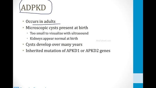 Почки USMLE - 5. Другие темы по почкам - 2.Кистозная болезнь Почек (Boards and Beyond)