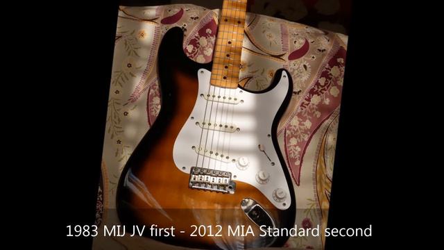 Stratocaster comparison - Squier JV MIJ versus American Standard MIA смотреть онлайн