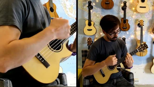 Kala KA-SRT-SC Scallop Tenor Ukulele Demonstration смотреть онлайн