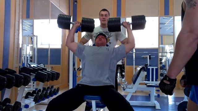 Жим гантелями 90 кг Х 45 смотреть онлайн