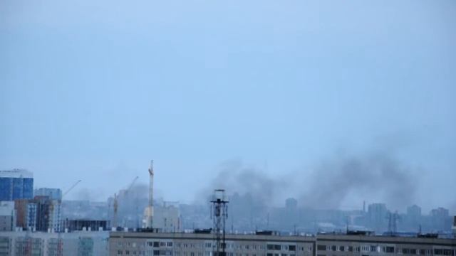 Пожар в Красноярске 17.02.2014 Комбайновый завод Ранг пожара № 2 смотреть онлайн