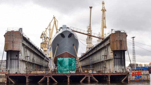 Второй серийный фрегат «Адмирал Головко» проекта 22350 готовят к началу швартовных испытаний