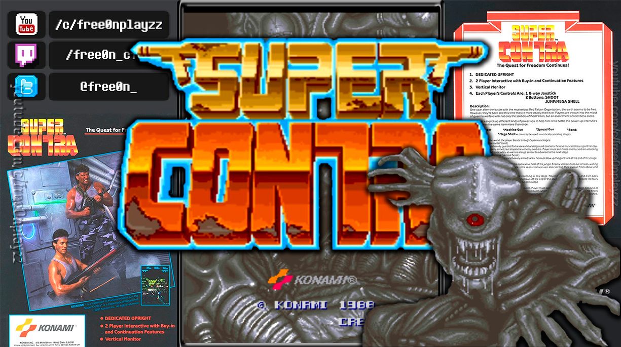 Super Contra (1988) - #АРКАДНЫЕ АВТОМАТЫ | Super 魂斗羅 | Return of The Evil Forces | Ретро-игры смотреть онлайн