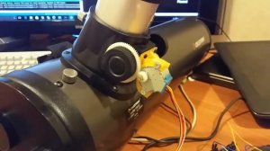 Motorised focuser on Celestron 130 slt. ..concept done.