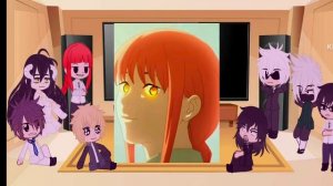 Anime Fandoms react to each other part final(Albedo/Makima)