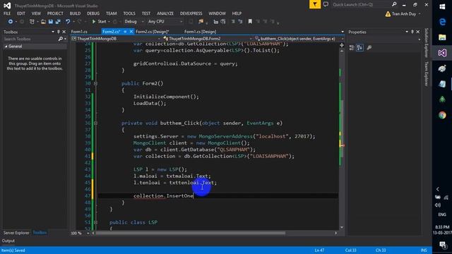 Hướng Dẫn Kết Nối Winform To Mongodb 3.4 смотреть онлайн